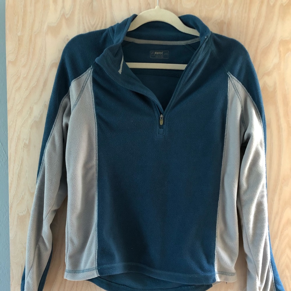 Fleece quarter zip dark blue